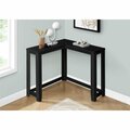 Daphnes Dinnette 36 in. Black Corner Console Accent Table DA3072188